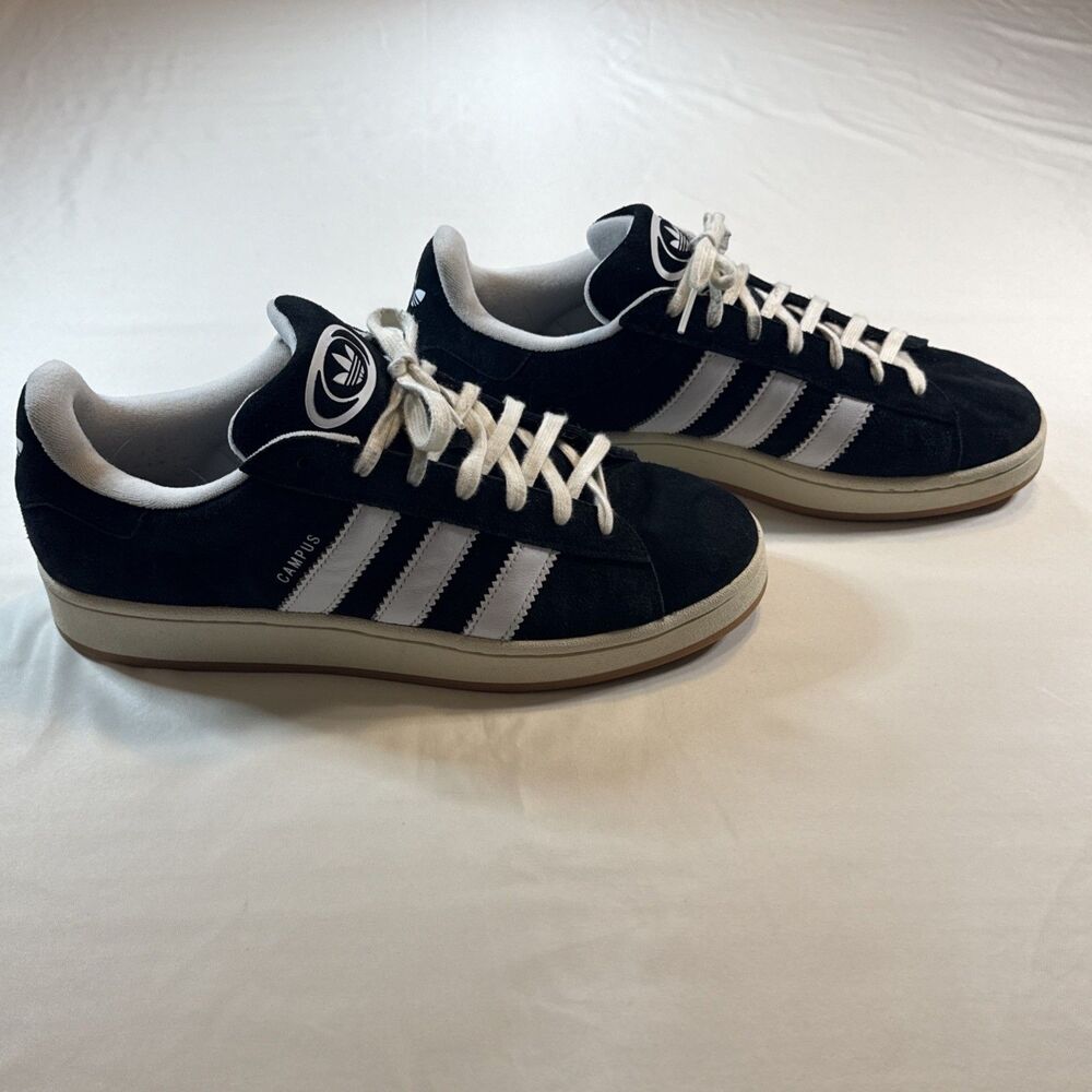 adidas Originals Campus 00s Black White Suede Sneakers Gum Sole Men’s Size 12
